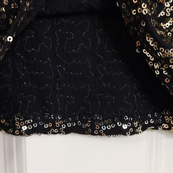 INC International Concepts Sequined Dolman Sleeve Blouse Top Size M - Picture 7 of 7